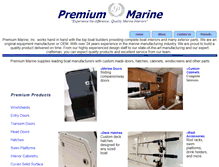 Tablet Screenshot of premiummarine.com